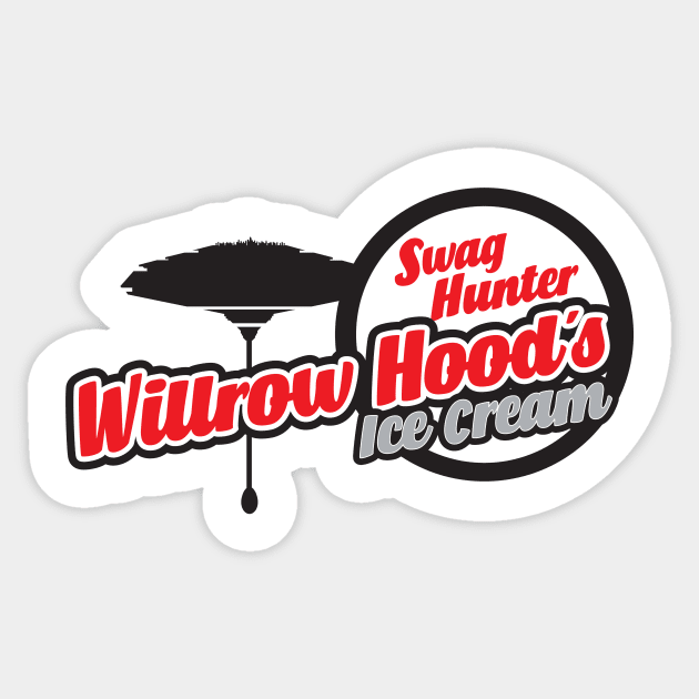 Willrow Hood's Swag Hunter Ice Cream (Alternate Design) Sticker by GASWC